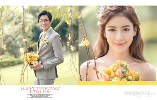 上海米兰婚纱摄影打造最完美韩式婚纱照