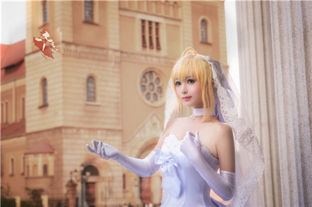 cosplay婚纱_cosplay美图《Fate》婚纱Saber
