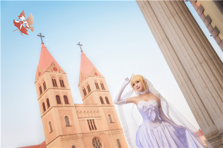 cosplay婚纱_cosplay美图《Fate》婚纱Saber