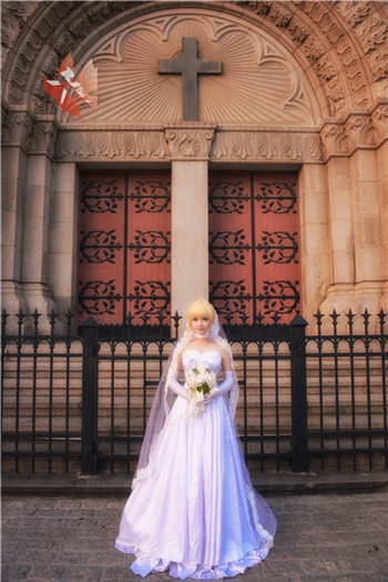 cosplay婚纱_cosplay美图《Fate》婚纱Saber