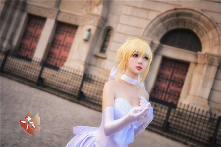 cosplay婚纱_cosplay美图《Fate》婚纱Saber