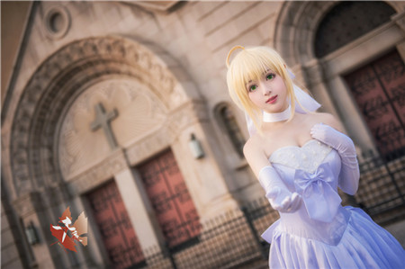 cosplay婚纱_cosplay美图《Fate》婚纱Saber